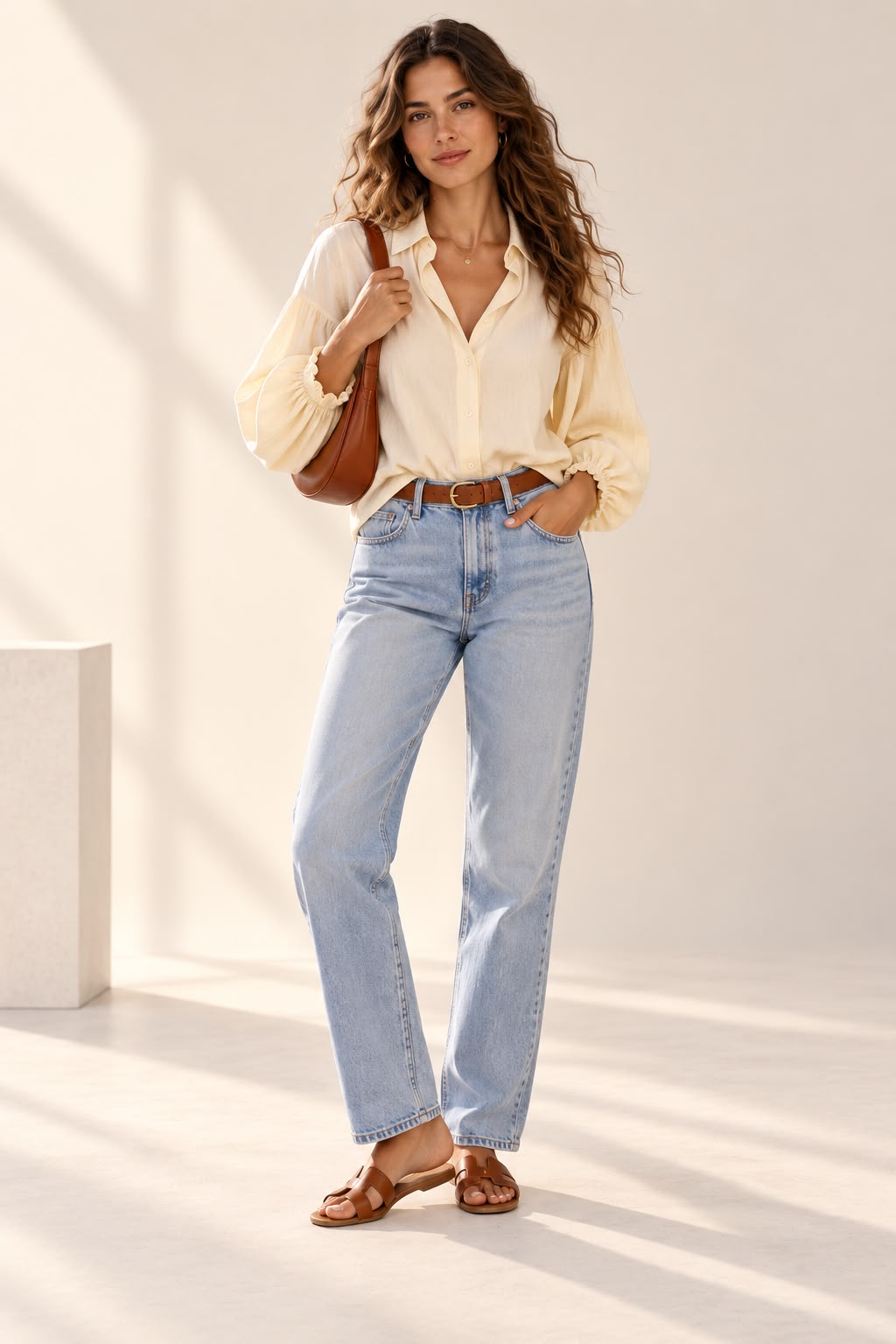 The Sunlit Balloon Blouse